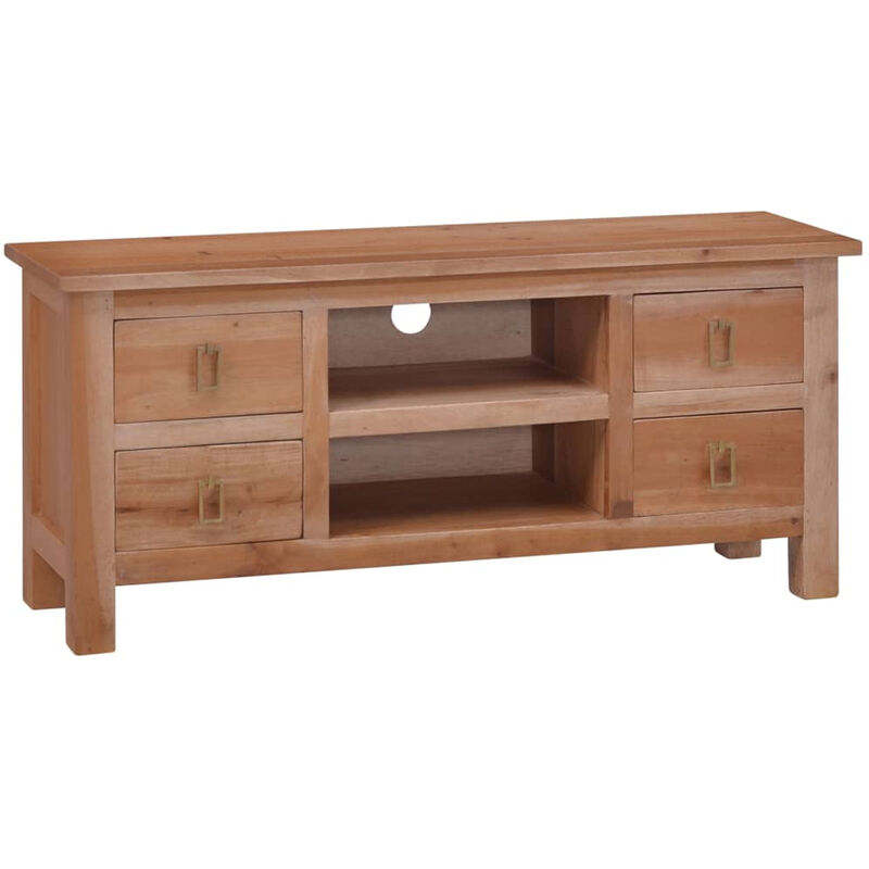 

Mueble para TV madera maciza de caoba 100x30x45 cm