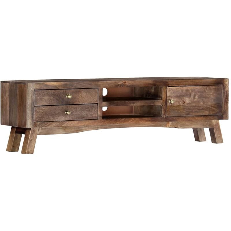 

Mueble para TV madera maciza de mango 140x30x40 cm