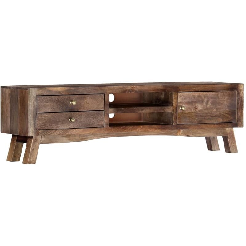 

BHD - Mueble para TV madera maciza de mango 140x30x40 cm