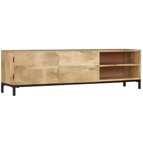 Mueble para TV madera maciza de mango 145x30x41 cm vidaXL - Marrón