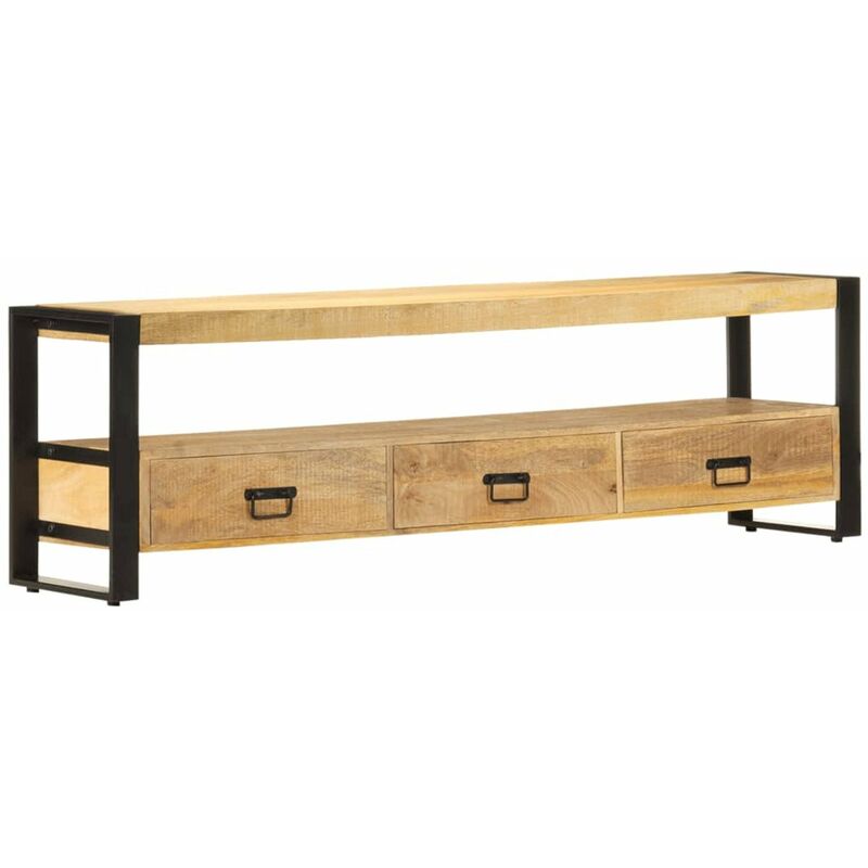 

Mueble para TV madera maciza de mango 150x30x45 cm