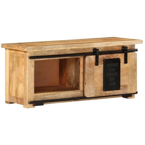 Mueble para TV madera maciza de mango 90x35x40 cm vidaXL