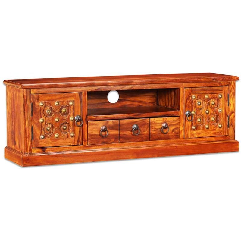 

Mueble para TV madera maciza de sheesham 120x30x40 cm - Marrón - Vidaxl