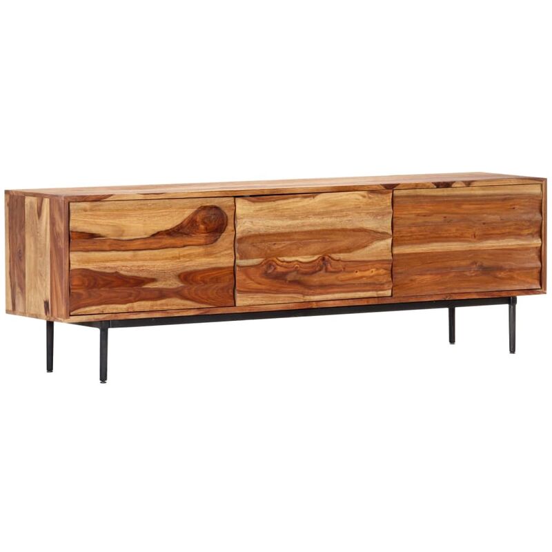 

Mueble para TV madera maciza de sheesham 140x30x45 cm - Marrón - Vidaxl