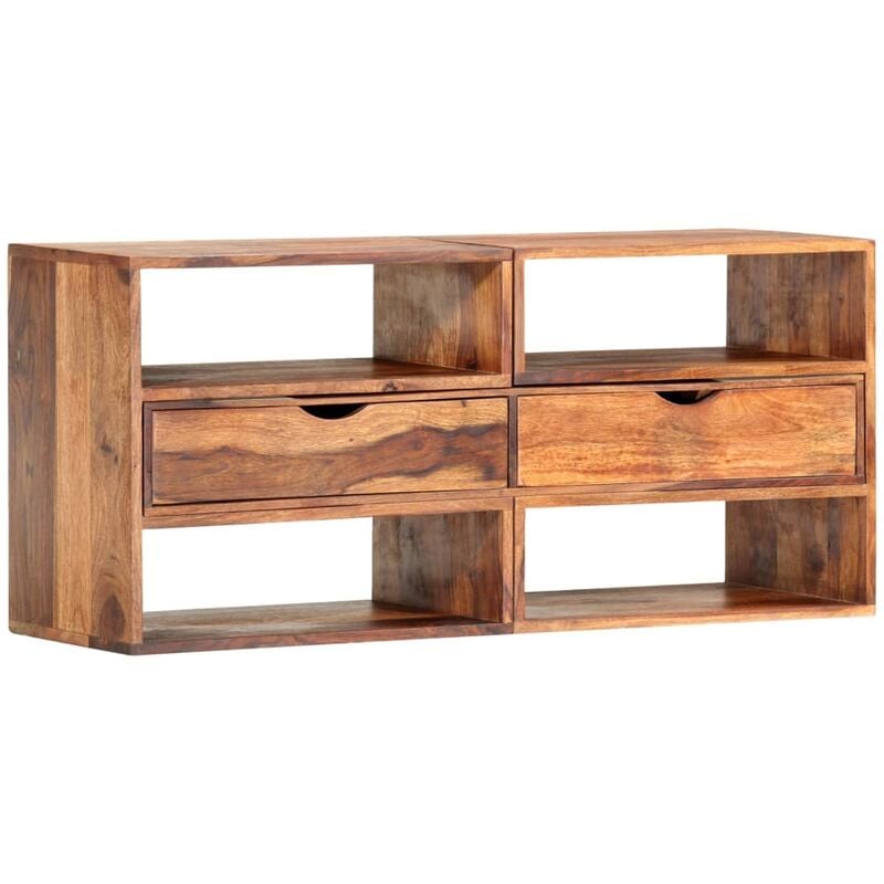 

Mueble para TV madera maciza de sheesham 160x30x45 cm - Marrón - Vidaxl