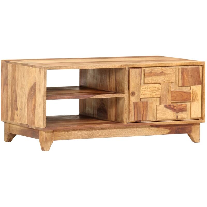 

Mueble para TV madera maciza de sheesham 90x45x40 cm