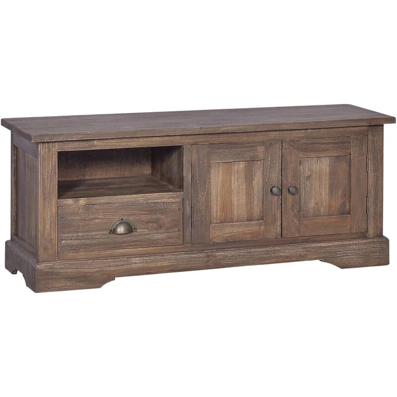 

Mueble para TV madera maciza de teca 100x30x40 cm