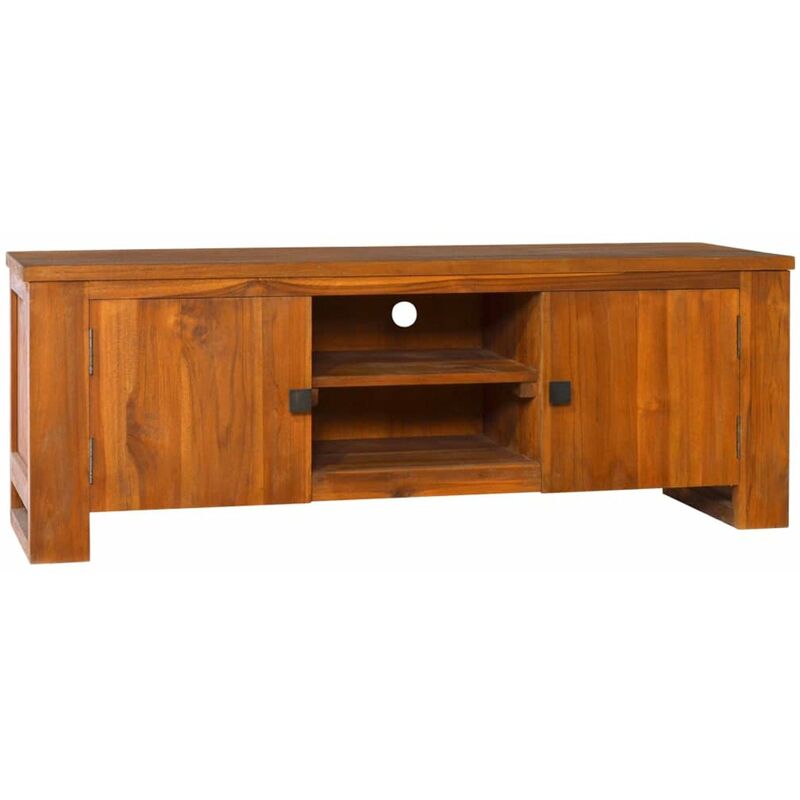 

Mueble para TV madera maciza de teca 110x30x40 cm
