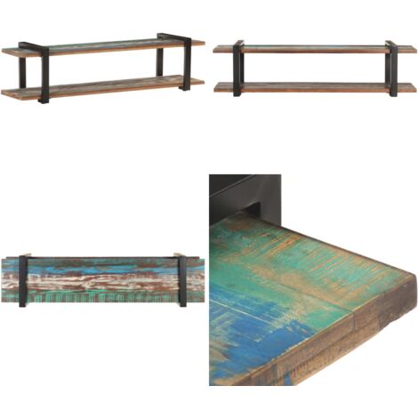 Mueble para TV madera maciza reciclada 160x40x40 cm - Madera reciclada - Mueble industrial