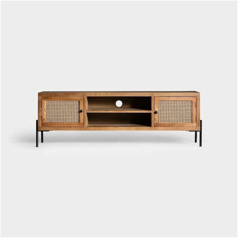 

Mueble para TV modelo KENIA marron con rejilla Burkina