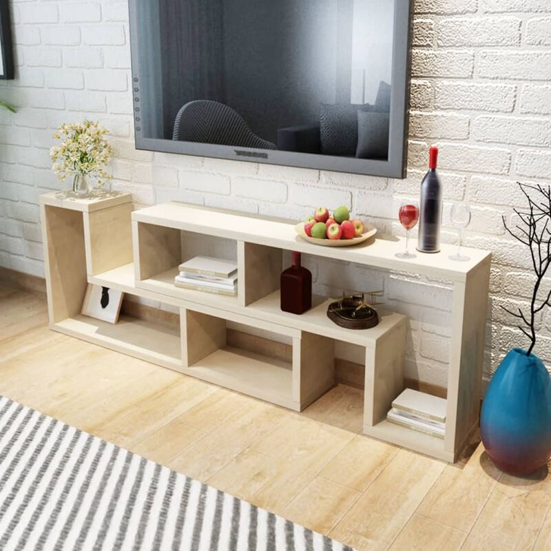 

Mueble para TV roble en forma de L - Marrón