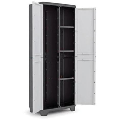 WEBMARKETPOINT MIBRICOTIENDA curver armario alto linear escobero+3 bal 173x68x39 ng-gr 242872