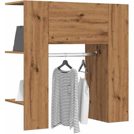 Mueble recibidor madera ingeniería roble artesanal 97,5x37x99cm vidaXL