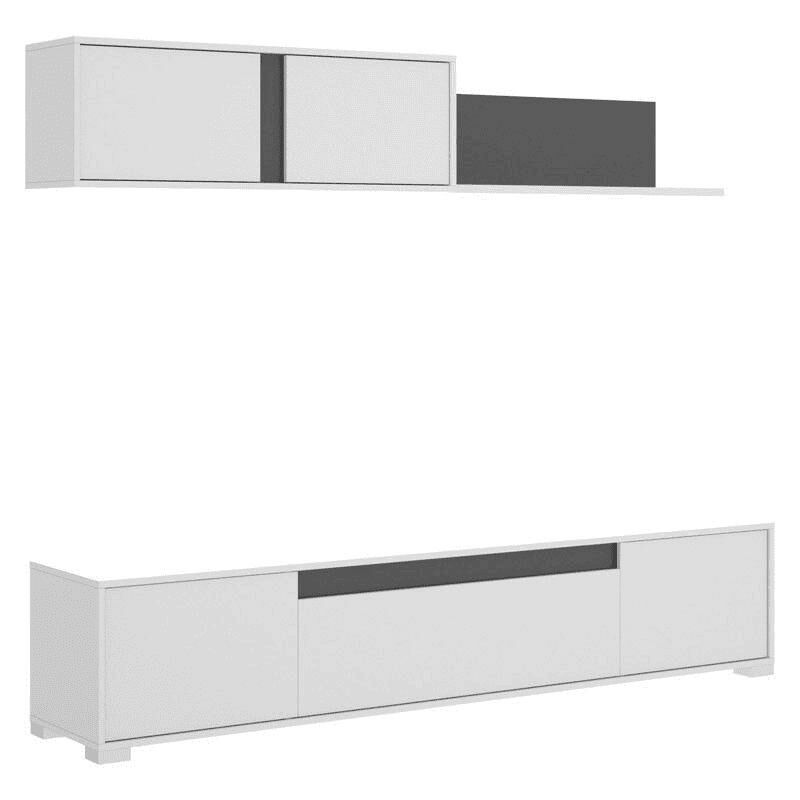 

Salón Tv Con Puertas Y Estante A Pared