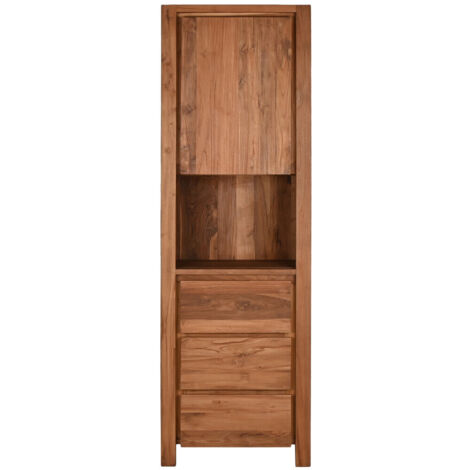 Mueble Teca 60X40X190 Comedor Natural