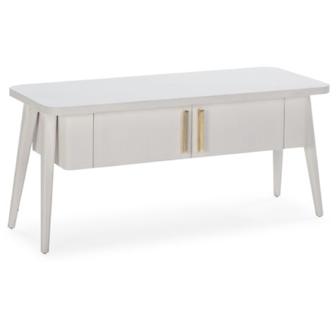 Mueble Tv 110X45X50 Madera Blanco