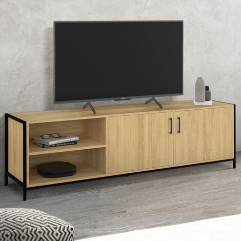 Mueble TV 160 cm DETROIT 2 puertas diseño industrial