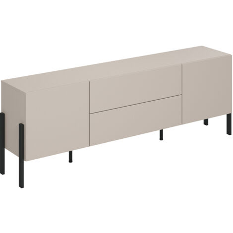 Mueble TV 2 puertas 2 cajones 200 cm Bérénice Cachemira