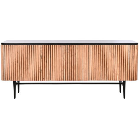 Mueble Tv Acacia Marmol 145X45X60 Negro MB207417