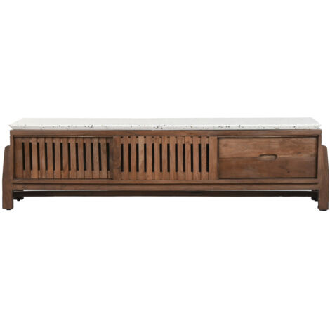 Mueble Tv Acacia Terrazo 166X46X52