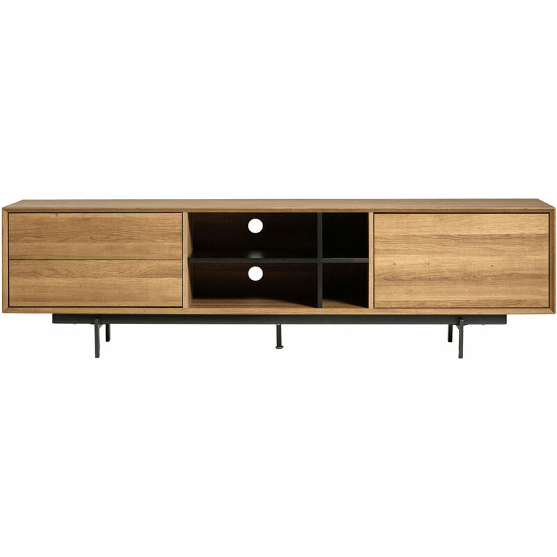 

Mueble Tv Beatriz 1P2C 180 Cm Roble W / Negro