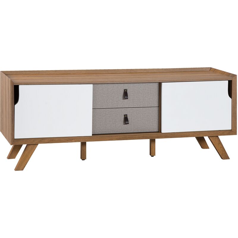 

Mueble TV blanco/madera clara ACTON