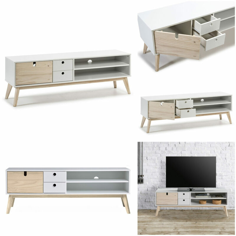 

Umadecoracion - Mueble TV Clara Madera/Blanca