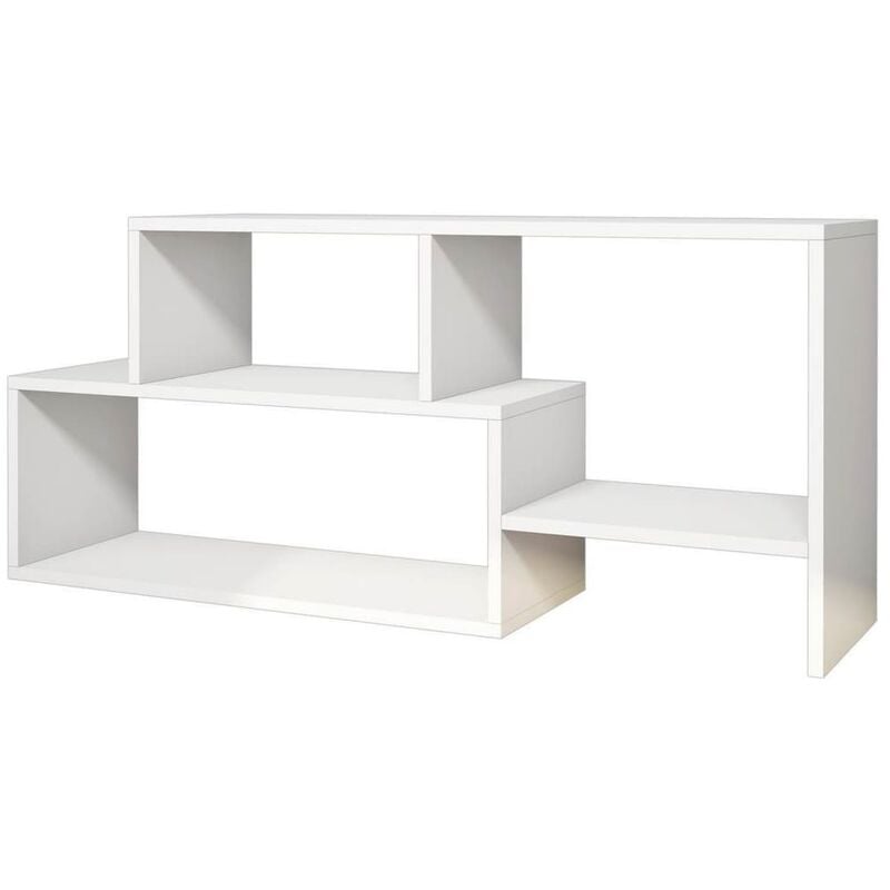 

Homemania Mueble para TV Clover blanco 121,8x29,5x53,8 cm - Blanco