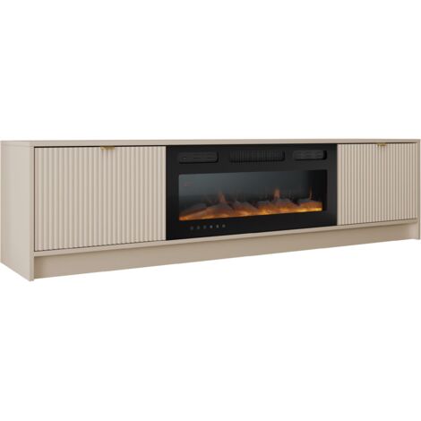 Mueble TV Comfivo Larmire 109, Beige, Número de puertas: 0, Número de cajones: 0, 182x48x40cm