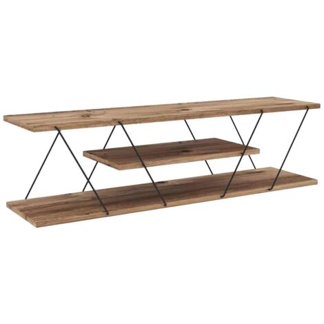 Mueble TV con estantes multinivel y estructura de metal L120 cm - CANAZ