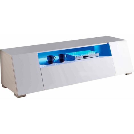 Mueble TV con LED Chlora- 160 x 52 x 43,5 cm - MDF