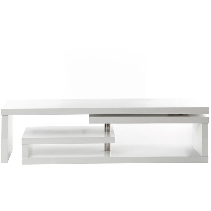 

Mueble TV de diseño lacado blanco brillante giratorio MAX V2