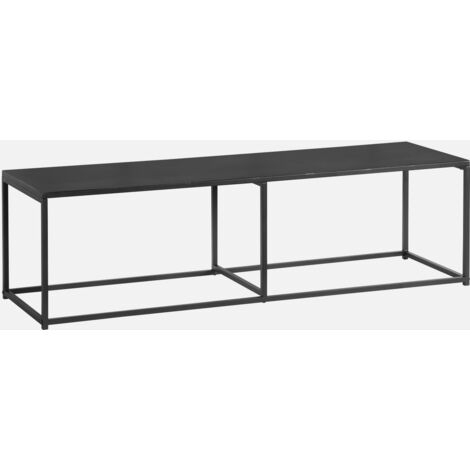 Mueble TV de metal con barra de refuerzo, 140cm