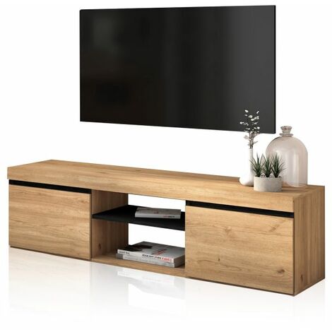 Mueble TV Ebos 140 Roble Nude - Ceniza (ancho) x 40cm (alto)