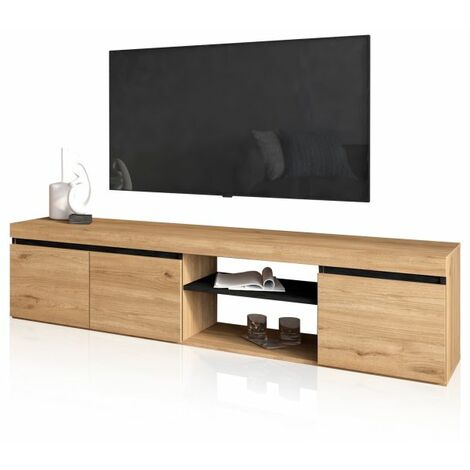 Mueble TV Ebos 160 Roble Nude - Ceniza (ancho) x 40cm (alto)