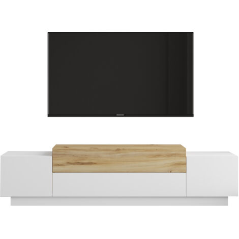 Mueble Tv  Fonda 160 Cm Blanco Fieltro
