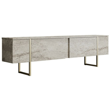Mueble TV Kailua Z100, De color marrón claro, 180x50x30cm