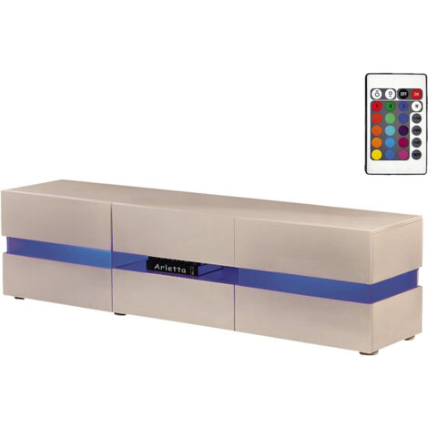 Mueble TV LED VIDA - 177 x 39 x 45 cm - Blanco