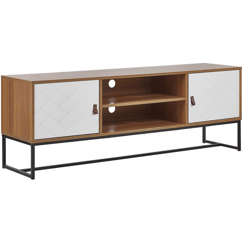 

Mueble TV madera clara/blanco NUEVA