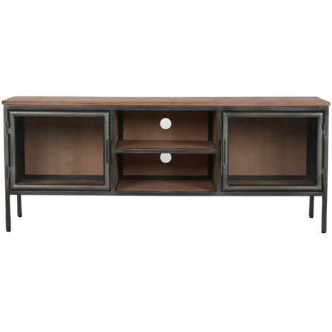 Mueble Tv Madera Metal 137X40X55 Natural