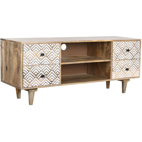 Mueble Tv Mango 135X40X55 Natural MB206553