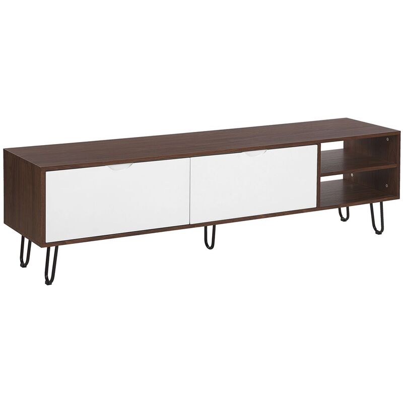 

Mueble TV marrón/blanco PAXTON