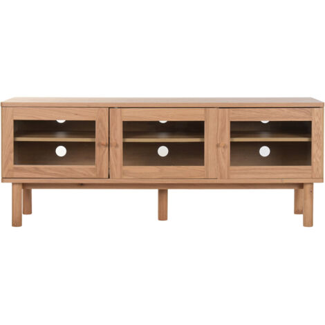 Mueble Tv Mdf Cristal 140X40X55 Natural