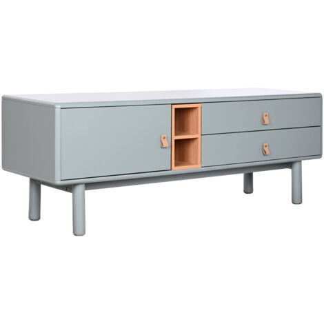 Mueble Tv Mdf Pu 140X40X55 Gris