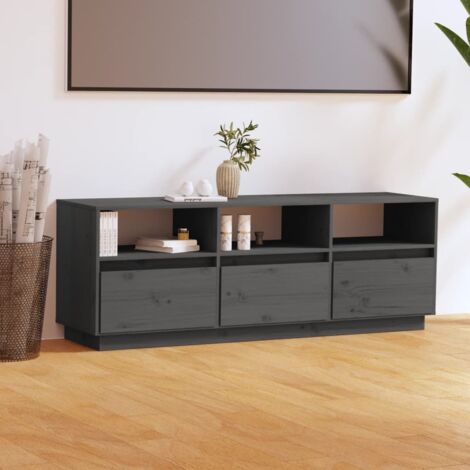 Armario de 3 puertas Hill Range madera pino gris 127x50x170cm - referencia  Mqm-288953