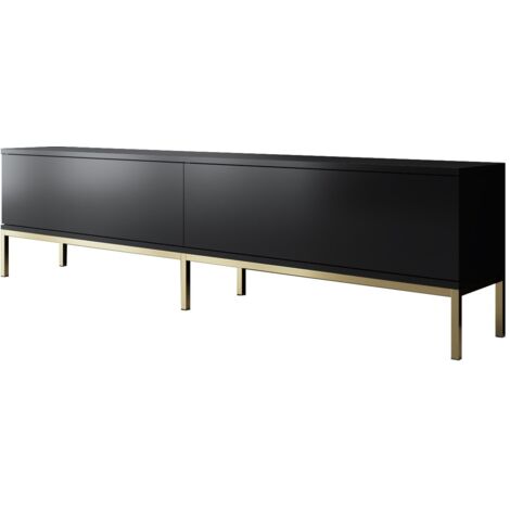 Mueble TV, mesa TV, mueble bajo. Stand Negro Gold