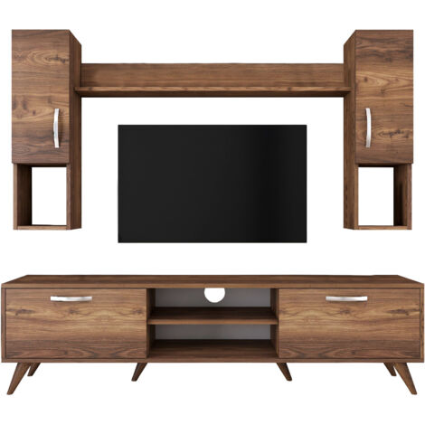 Mueble TV, mesa TV, mueble bajo. Unit Nuez