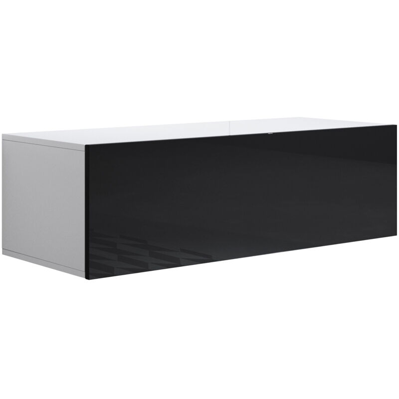 

Muebles Bonitos - Mueble TV modelo Luke H1 (100x30cm) color blanco y negro