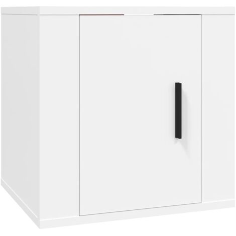 Mueble TV multimedia estante para televisión buffet para televisión comedor salón dormitorio suspendido 40 x 34,5 x 40 cm blanco 020027768