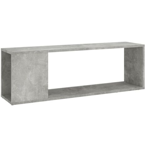 Mueble TV multimedia estantería para televisión buffet para televisión comedor salón dormitorio 100 x 24 x 32 cm madera contrachapada gris 020025430
